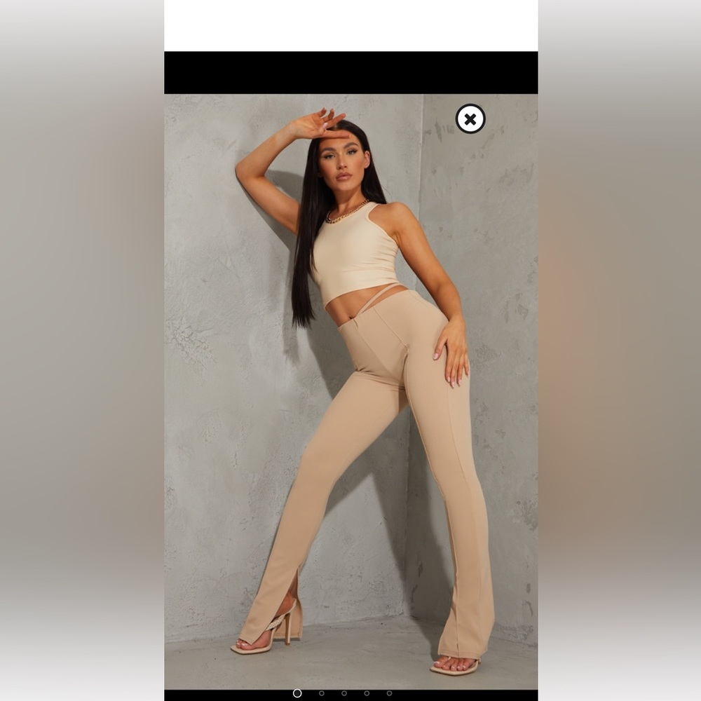 Stone split hem PLT pants